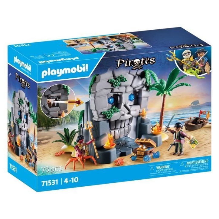 PLAYMOBIL 71531 Ile au trésor pirate et monstre marin - Les pirates