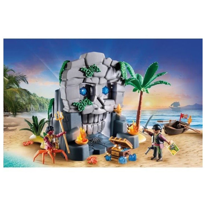 PLAYMOBIL 71531 Ile au trésor pirate et monstre marin - Les pirates