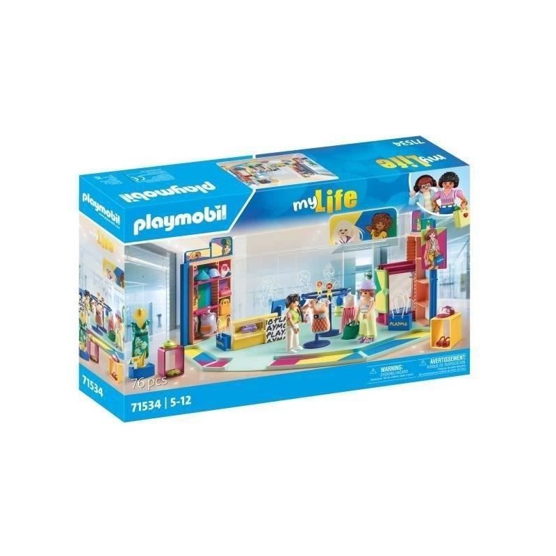 PLAYMOBIL 71534 Boutique de vetements, My Life Le shopping, 76 pieces, PLAYMOBIL 71534 Boutique de vetements, My Life Le shopping, 76 pieces,