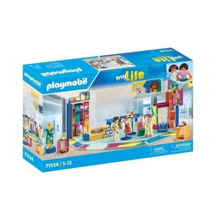 PLAYMOBIL 71534 Boutique de vetements, My Life Le shopping, 76 pieces, Des 4 ans