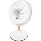Ventilateur de bureau - SENCOR - SFE 3080WH - 3 vitesses - Oscillation 80° - Design métal et bois