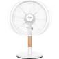 Ventilateur de bureau - SENCOR - SFE 3080WH - 3 vitesses - Oscillation 80° - Design métal et bois