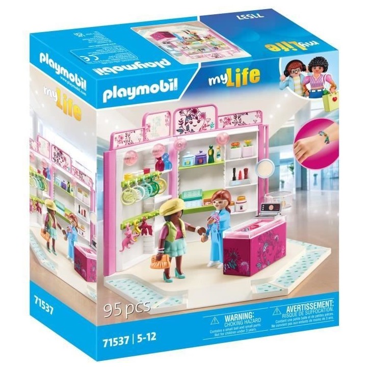 PLAYMOBIL 71537 Boutique d'accessoires, My Life, 95 pieces, Des 5 ans