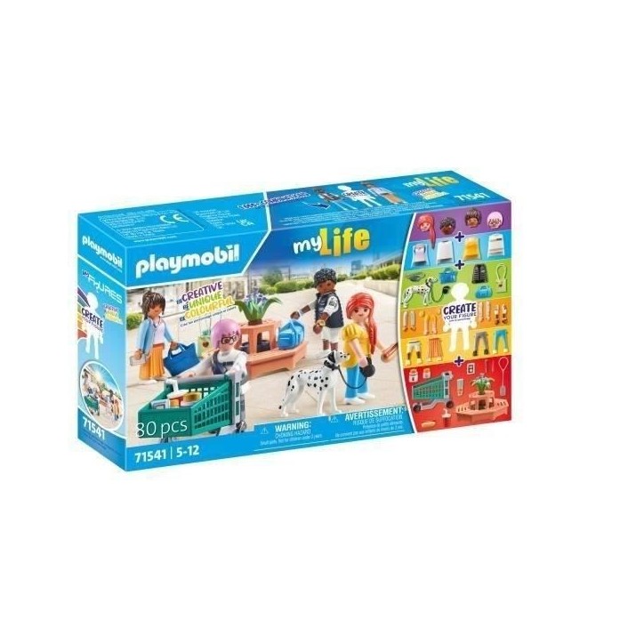 PLAYMOBIL 71541 My Figures Shopping, My Life, 80 pieces, Des 5 ans