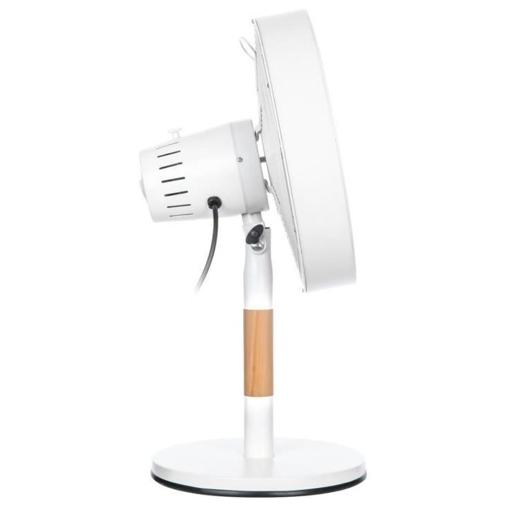Ventilateur de bureau - SENCOR - SFE 3080WH - 3 vitesses - Oscillation 80° - Design métal et bois Ventilateur de bureau - SENCOR - SFE 3080WH - 3 vitesses - Oscillation 80° - Design métal et bois