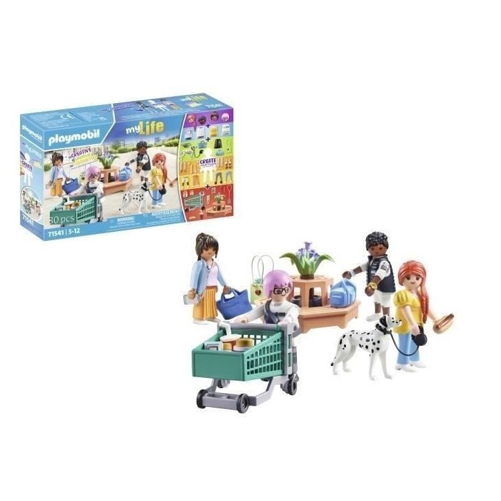 PLAYMOBIL 71541 My Figures Shopping, My Life, 80 pieces, Des 5 ans