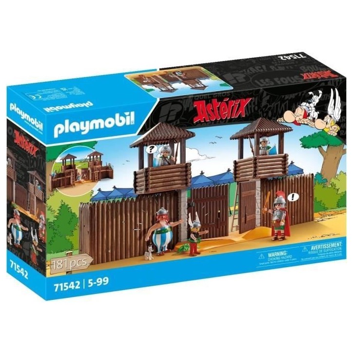 PLAYMOBIL 71542 Camp des Romains, Astérix, Personnages de la BD, 181 pieces, Des 5 ans