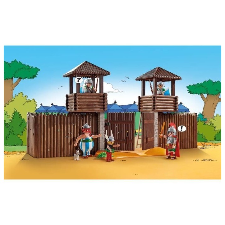 PLAYMOBIL 71542 Camp des Romains, Astérix, Personnages de la BD, 181 pieces, Des 5 ans