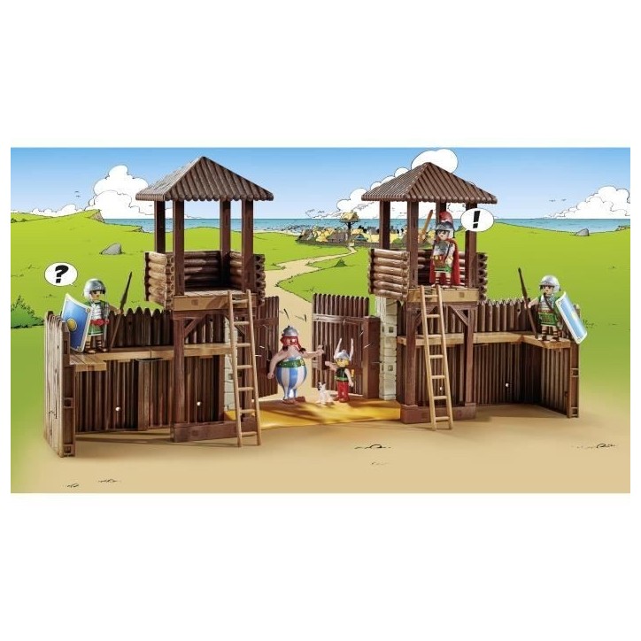 PLAYMOBIL 71542 Camp des Romains, Astérix, Personnages de la BD, 181 pieces, Des 5 ans