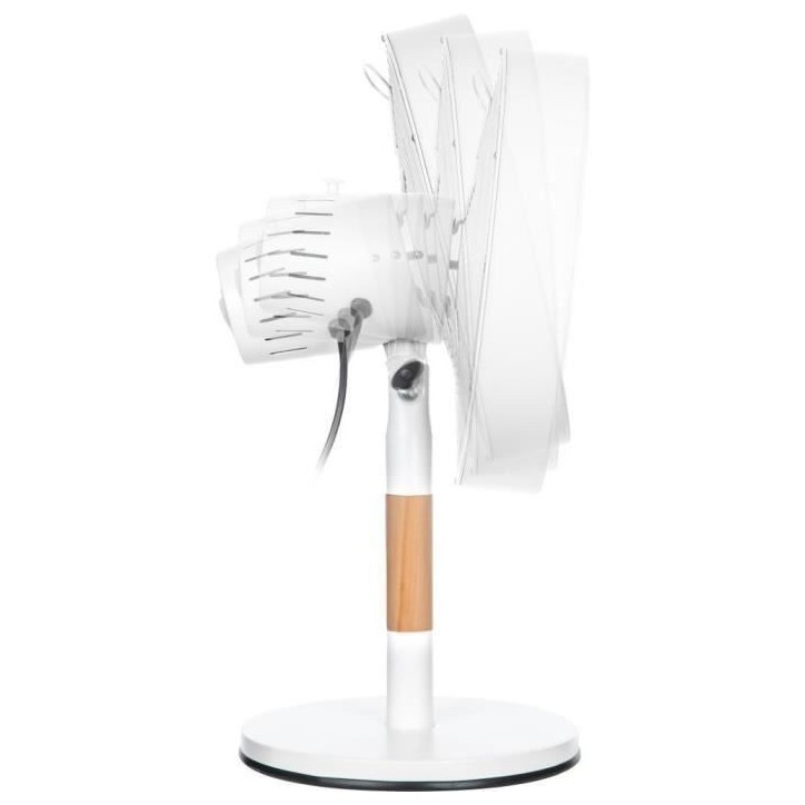 Ventilateur de bureau - SENCOR - SFE 3080WH - 3 vitesses - Oscillation 80° - Design métal et bois Ventilateur de bureau - SENCOR - SFE 3080WH - 3 vitesses - Oscillation 80° - Design métal et bois