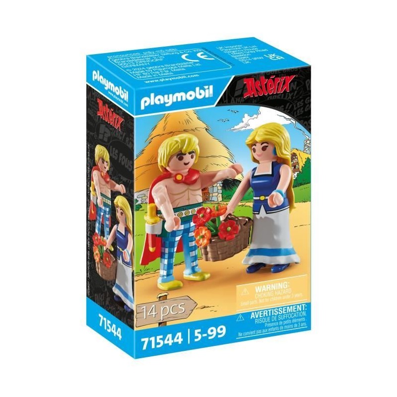 PLAYMOBIL 71544 Tragicomix et Falbala, Personnages d'Astérix, 14 piec PLAYMOBIL 71544 Tragicomix et Falbala, Personnages d'Astérix, 14 piec