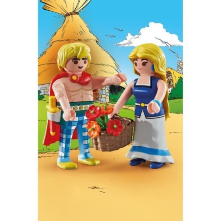 PLAYMOBIL 71544 Tragicomix et Falbala, Personnages d'Astérix, 14 pieces, Des 5 ans