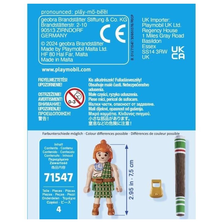 PLAYMOBIL 71547 Mac Oloch, Astérix, Personnages de la BD, Des 5 ans PLAYMOBIL 71547 Mac Oloch, Astérix, Personnages de la BD, Des 5 ans