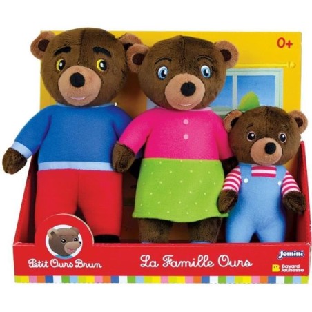 Coffret peluche - PETIT OURS BRUN - JEMINI - Famille : Maman ours, Pap