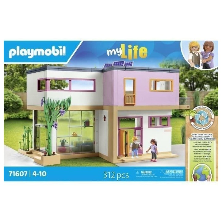 PLAYMOBIL 71607 Maison d'architecte, My Life, 326 pieces, Des 4 ans