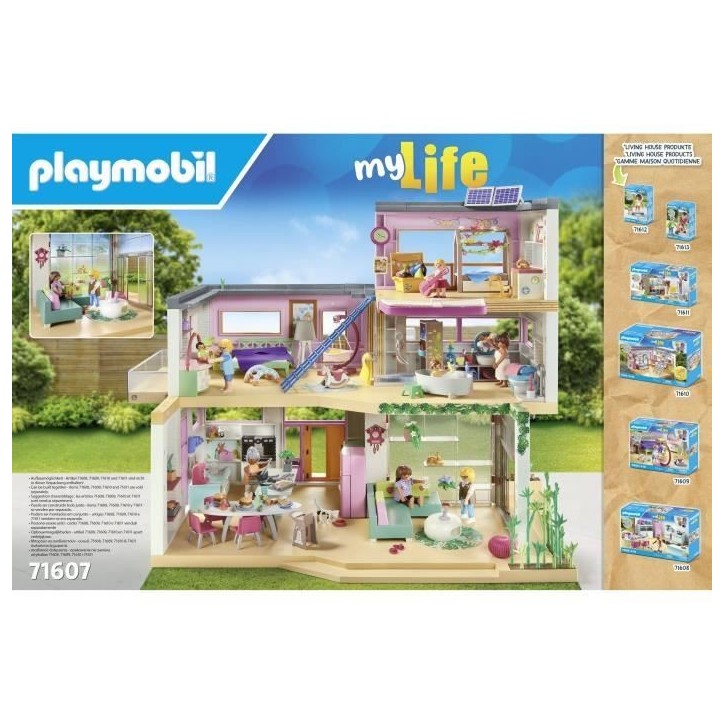 PLAYMOBIL 71607 Maison d'architecte, My Life, 326 pieces, Des 4 ans