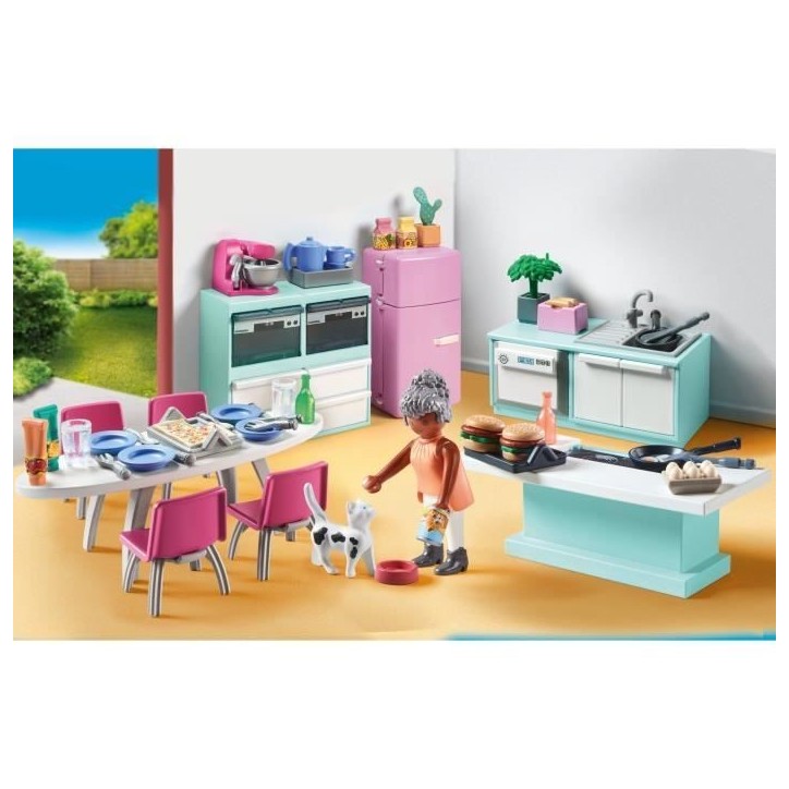 PLAYMOBIL 71608 Cuisine avec ilôt central, My life, Maison d'architecte, 105 pieces, Des 4 ans PLAYMOBIL 71608 Cuisine avec ilôt central, My life, Maison d'architecte, 105 pieces, Des 4 ans