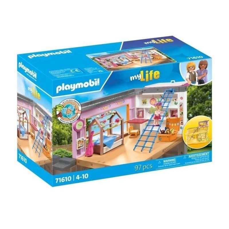 PLAYMOBIL 71610 Chambre d'enfant avec lit cabane, My Life Maison d'arc PLAYMOBIL 71610 Chambre d'enfant avec lit cabane, My Life Maison d'arc
