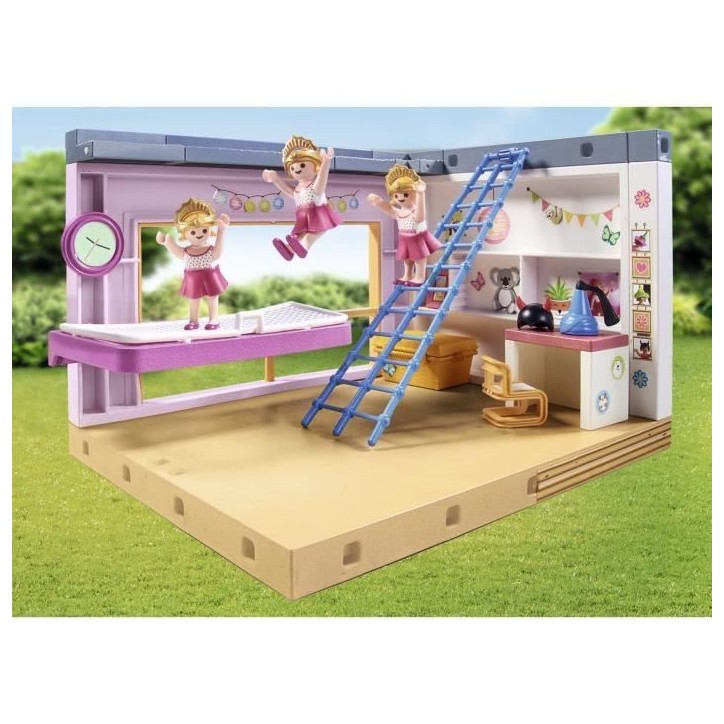 PLAYMOBIL 71610 Chambre d'enfant avec lit cabane, My Life Maison d'architecture, 97 pieces, Des 4 ans PLAYMOBIL 71610 Chambre d'enfant avec lit cabane, My Life Maison d'architecture, 97 pieces, Des 4 ans