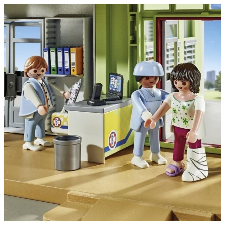 PLAYMOBIL 71615 Hôpital aménagé, Action Heroes, L'hôpital, 165 pieces, Des 4 ans PLAYMOBIL 71615 Hôpital aménagé, Action Heroes, L'hôpital, 165 pieces, Des 4 ans