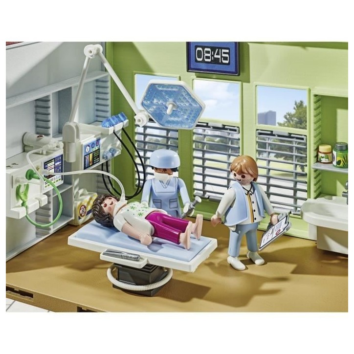PLAYMOBIL 71615 Hôpital aménagé, Action Heroes, L'hôpital, 165 pieces, Des 4 ans PLAYMOBIL 71615 Hôpital aménagé, Action Heroes, L'hôpital, 165 pieces, Des 4 ans