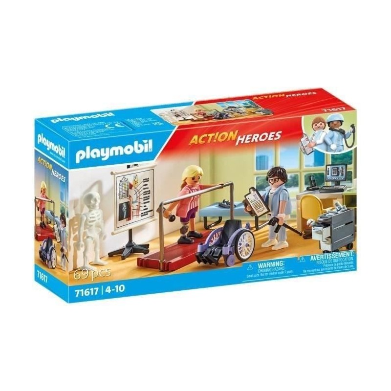 PLAYMOBIL 71617 Atelier de kinésithérapie, L'hôpital, Action Heroes PLAYMOBIL 71617 Atelier de kinésithérapie, L'hôpital, Action Heroes
