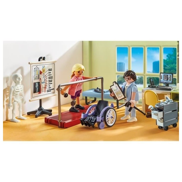 PLAYMOBIL 71617 Atelier de kinésithérapie, L'hôpital, Action Heroes, 69 pieces, Des 4 ans PLAYMOBIL 71617 Atelier de kinésithérapie, L'hôpital, Action Heroes, 69 pieces, Des 4 ans