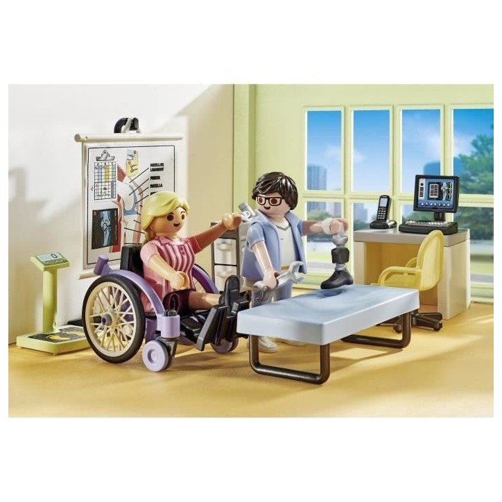 PLAYMOBIL 71617 Atelier de kinésithérapie, L'hôpital, Action Heroes, 69 pieces, Des 4 ans PLAYMOBIL 71617 Atelier de kinésithérapie, L'hôpital, Action Heroes, 69 pieces, Des 4 ans