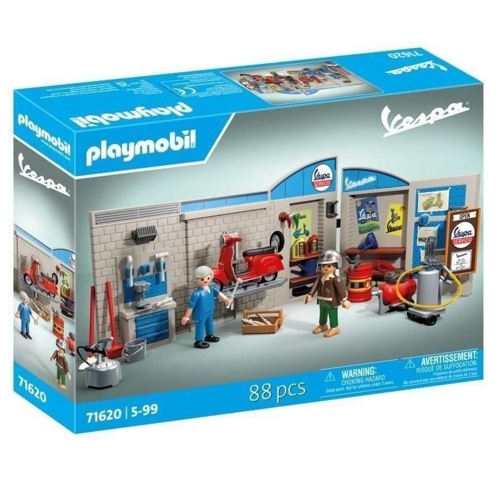 PLAYMOBIL 71620 Vespa Garage, Style rétro, années 60, 88 pieces, Adulte, Classic cars PLAYMOBIL 71620 Vespa Garage, Style rétro, années 60, 88 pieces, Adulte, Classic cars