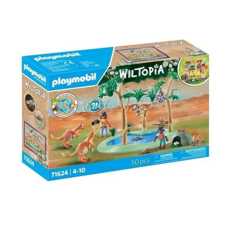 PLAYMOBIL 71624 Explorateurs avec animaux australiens, Wiltopia, 50 pi PLAYMOBIL 71624 Explorateurs avec animaux australiens, Wiltopia, 50 pi