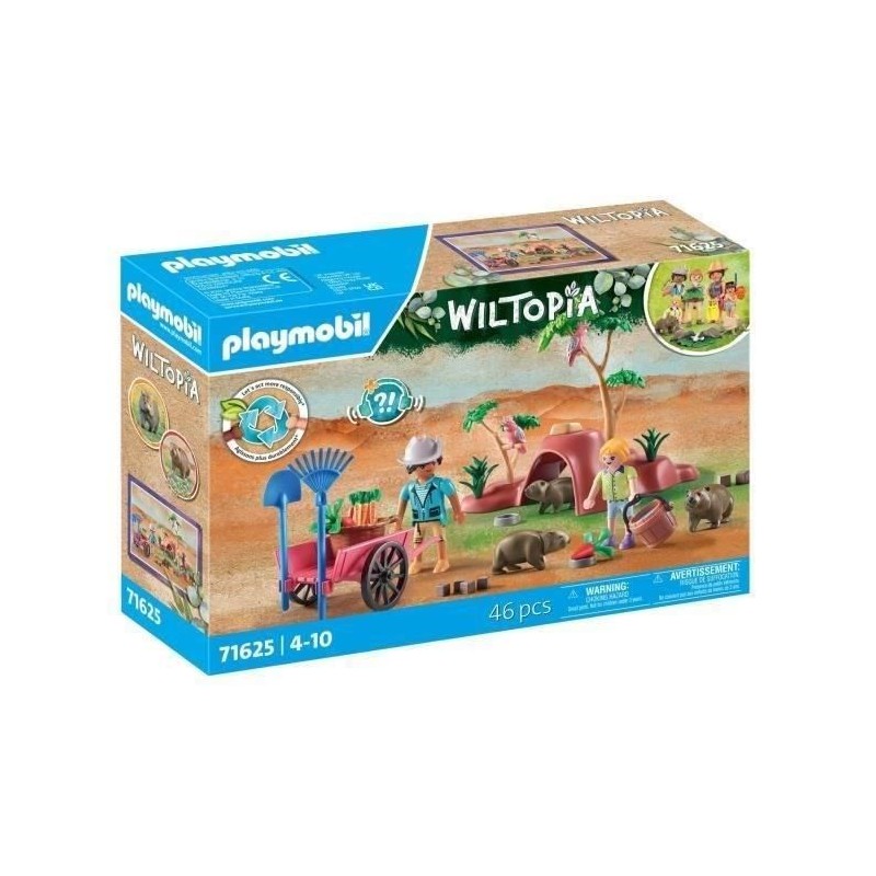 PLAYMOBIL 71625 Terriers de wombats, Wiltopia, 47 pieces, Des 4 ans PLAYMOBIL 71625 Terriers de wombats, Wiltopia, 47 pieces, Des 4 ans