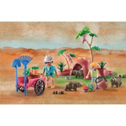 PLAYMOBIL 71625 Terriers de wombats, Wiltopia, 47 pieces, Des 4 ans