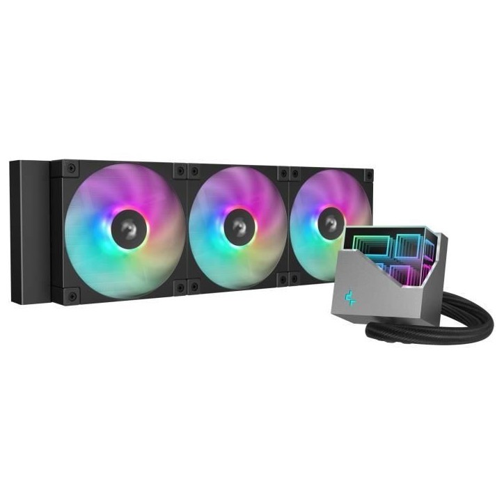 Watercooling AIO - DEEPCOOL LT360 ARGB - Ventilateurs 3x 120 mm ARGB - Noir