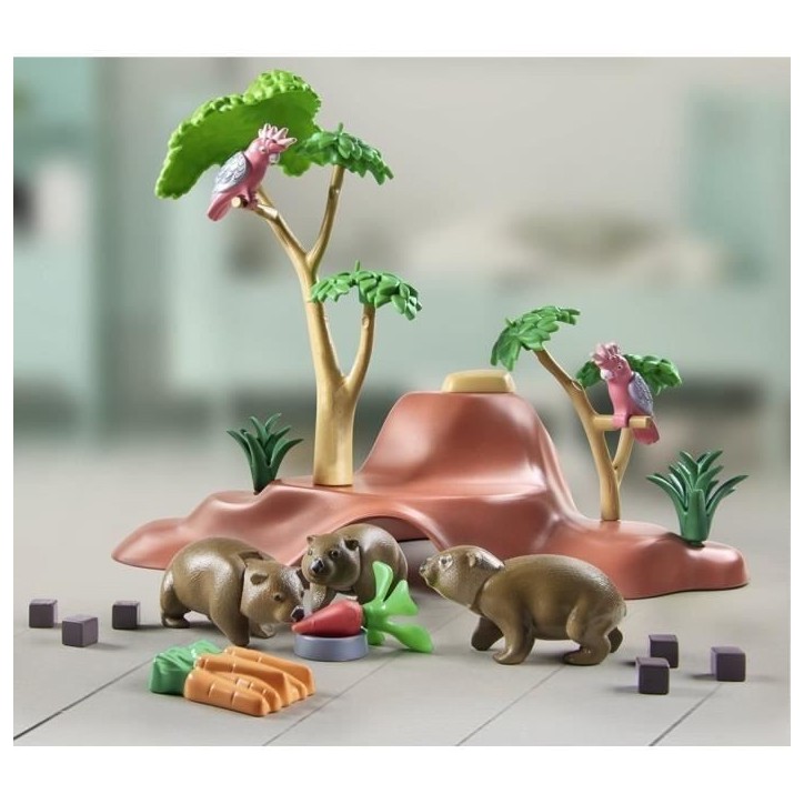 PLAYMOBIL 71625 Terriers de wombats, Wiltopia, 47 pieces, Des 4 ans