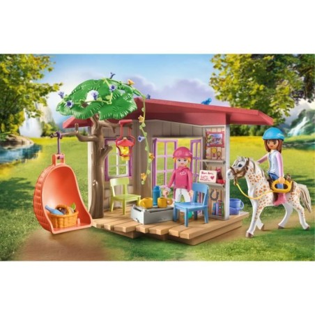 PLAYMOBIL 71638 Espace détente cavalieres, Horses of Waterfall, 63 pieces, Des 4 ans