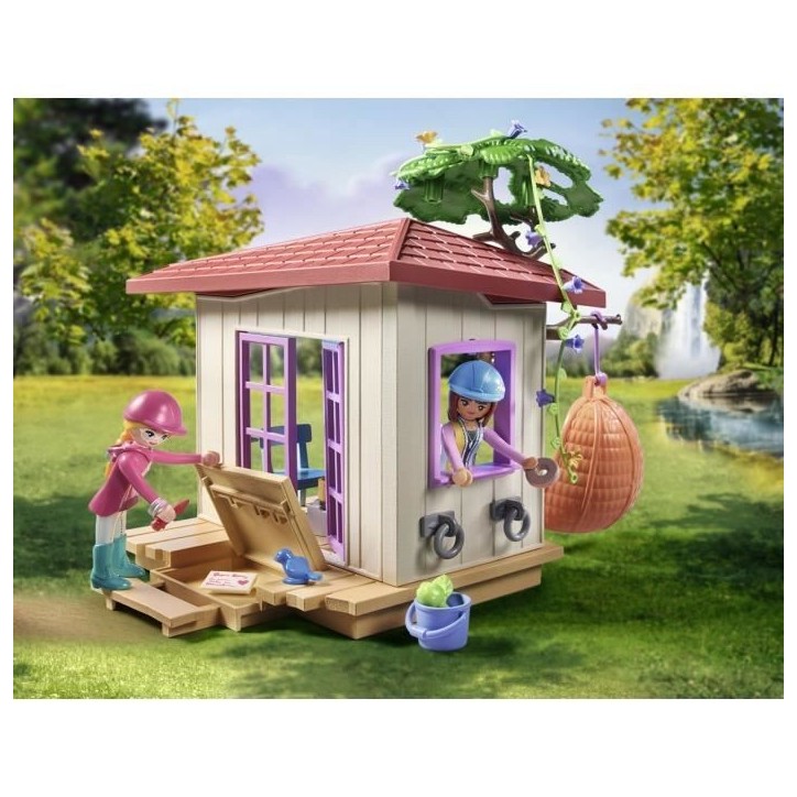 PLAYMOBIL 71638 Espace détente cavalieres, Horses of Waterfall, 63 pieces, Des 4 ans