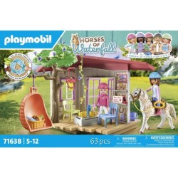 PLAYMOBIL 71638 Espace détente cavalieres, Horses of Waterfall, 63 pi