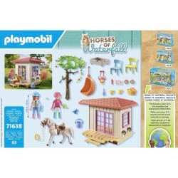 PLAYMOBIL 71638 Espace détente cavalieres, Horses of Waterfall, 63 pi