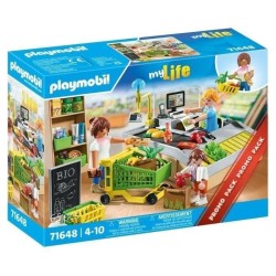 PLAYMOBIL 71648 Caisse de paiement supermarché, My Life le shopping,