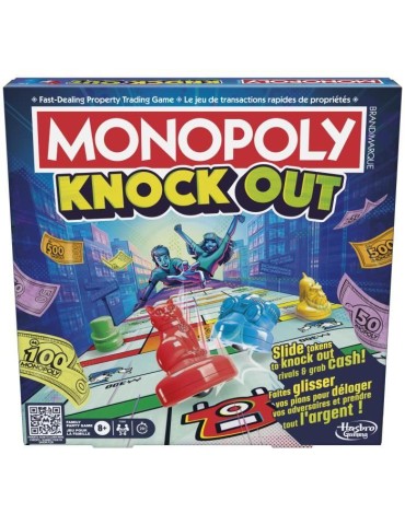 Monopoly Gliss', Jeu de Groupe Familial pour Enfants, Ados et Adultes, a partir de 8 Ans, 2 a 8 Joueurs, 20 Minutes en Moyenne,