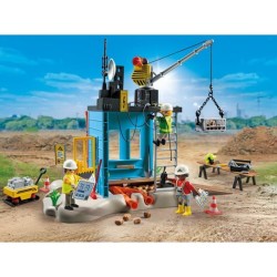 PLAYMOBIL 71650 Ouvriers et chantier, My Life la construction, 138 pie