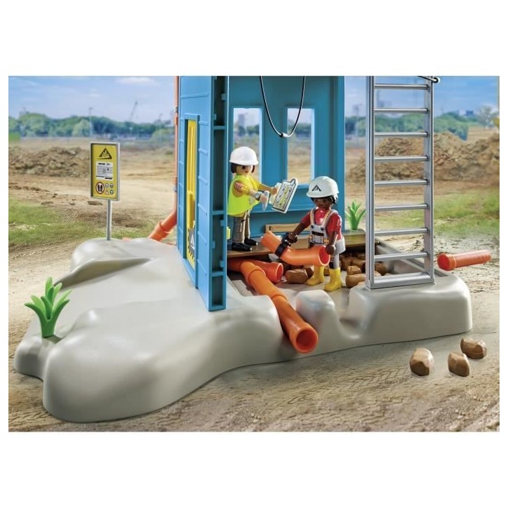 PLAYMOBIL 71650 Ouvriers et chantier, My Life la construction, 138 pieces, Promo Pack, Des 4 ans PLAYMOBIL 71650 Ouvriers et chantier, My Life la construction, 138 pieces, Promo Pack, Des 4 ans