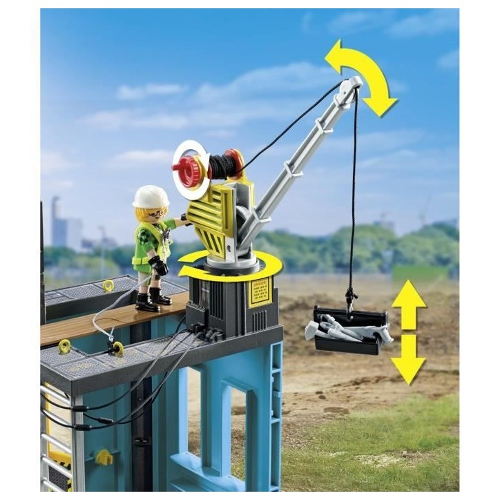 PLAYMOBIL 71650 Ouvriers et chantier, My Life la construction, 138 pieces, Promo Pack, Des 4 ans PLAYMOBIL 71650 Ouvriers et chantier, My Life la construction, 138 pieces, Promo Pack, Des 4 ans