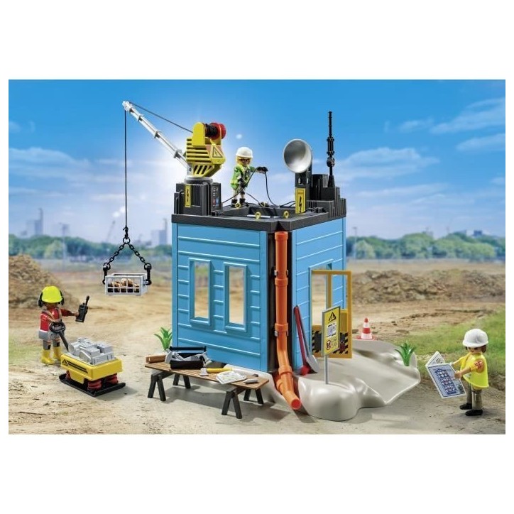 PLAYMOBIL 71650 Ouvriers et chantier, My Life la construction, 138 pieces, Promo Pack, Des 4 ans PLAYMOBIL 71650 Ouvriers et chantier, My Life la construction, 138 pieces, Promo Pack, Des 4 ans