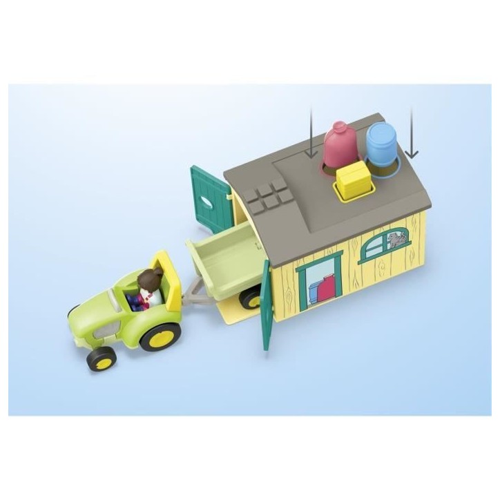 PLAYMOBIL Junior 71656 Ferme tracteur et animaux, personnages, Pour bébé et enfant, Des 18 mois PLAYMOBIL Junior 71656 Ferme tracteur et animaux, personnages, Pour bébé et enfant, Des 18 mois