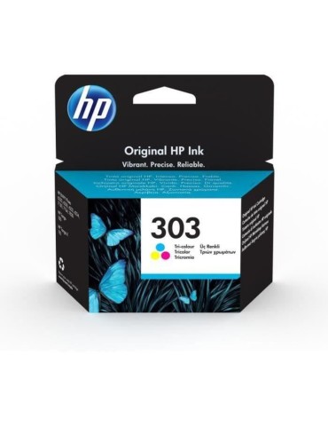 HP 303 Cartouche d'encre trois couleurs authentique (T6N01AE) pour HP Envy Photo 6220/6230/7130