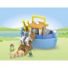 PLAYMOBIL Junior 71681 Arche de Noé transportable, 15 pieces, Compren