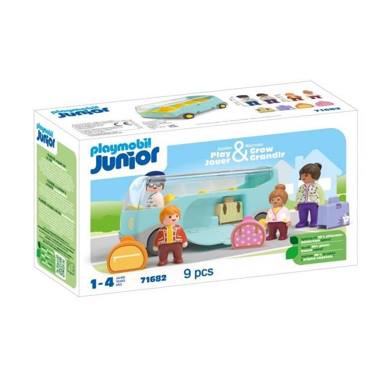 PLAYMOBIL Junior 71682 Autocar de voyage, Des 12 mois PLAYMOBIL Junior 71682 Autocar de voyage, Des 12 mois