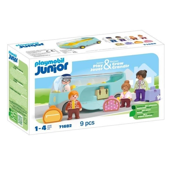 PLAYMOBIL Junior 71682 Autocar de voyage, Des 12 mois PLAYMOBIL Junior 71682 Autocar de voyage, Des 12 mois