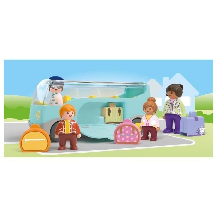 PLAYMOBIL Junior 71682 Autocar de voyage, Des 12 mois PLAYMOBIL Junior 71682 Autocar de voyage, Des 12 mois
